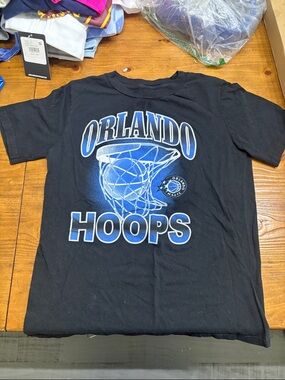 Orlando Magic Hoops Kids Black Graphic Tee